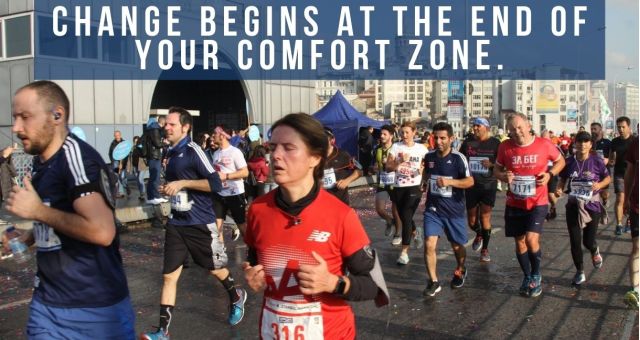 Change Begins at the end of your comfort zone